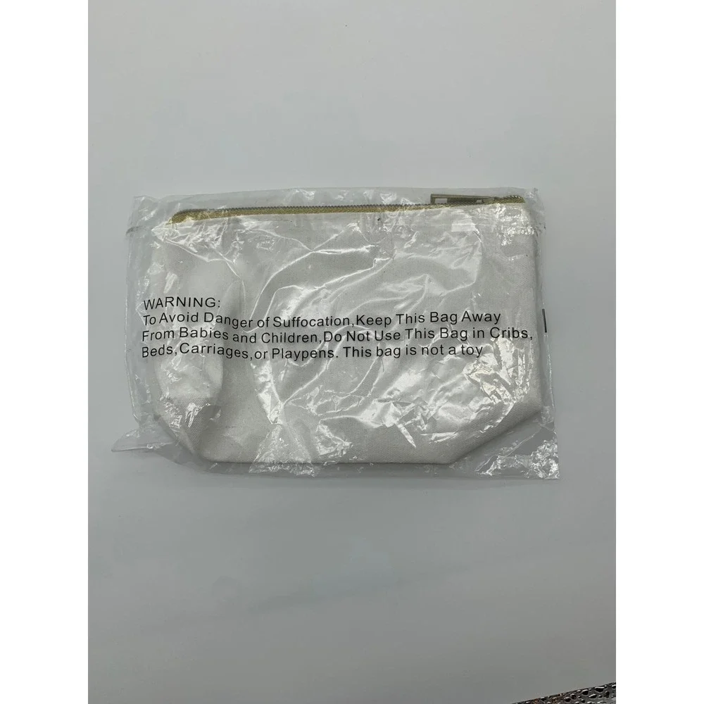 I Do‎ Crew Canvas Makeup Bags Wedding Bridesmaid Bridal Party CosmeticBag